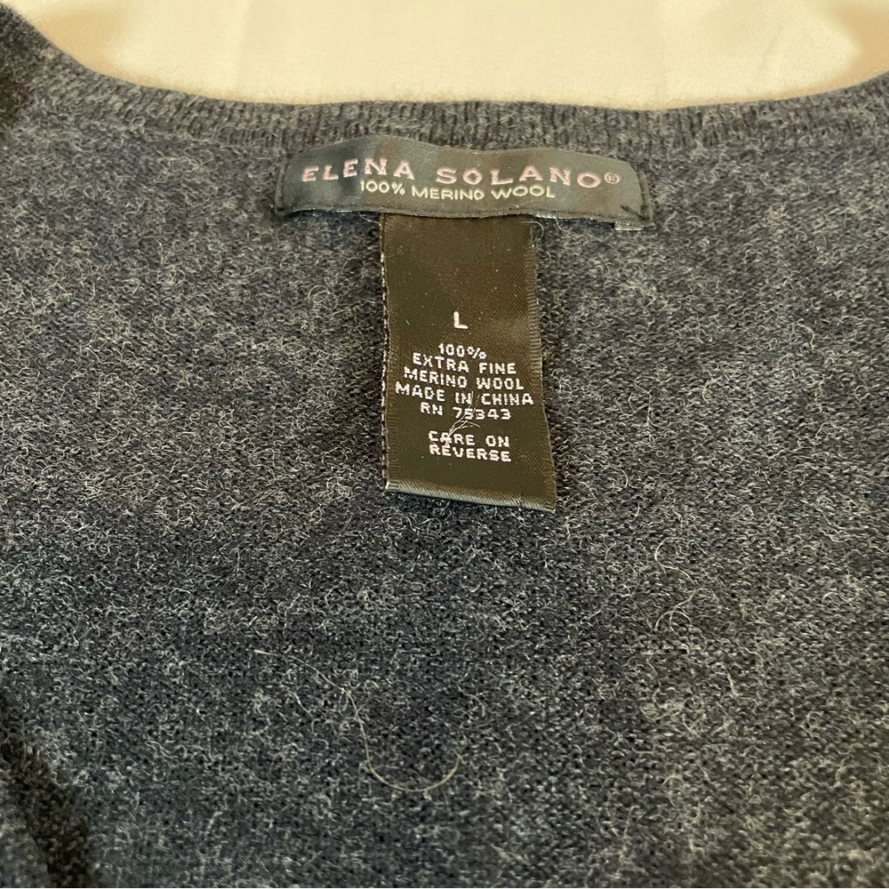 Argyle Patterned Crew Neck Sweater - image 3